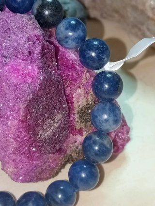 Pulsera elástica sodalita natural