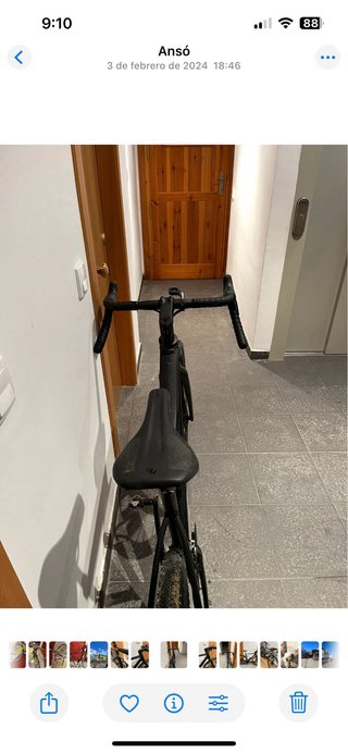 Bicicleta Gravel Talla M Negra