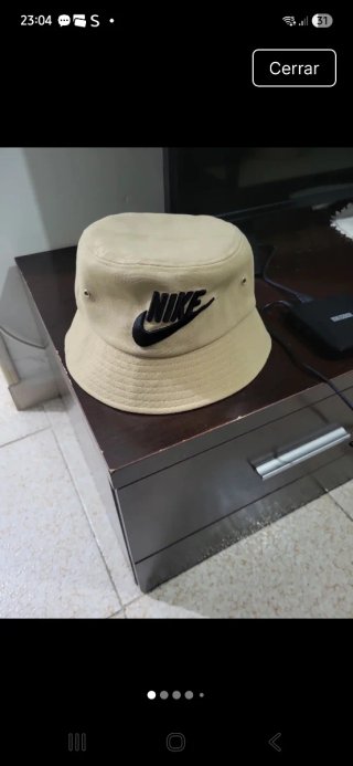 Gorro bucket Nike beige
