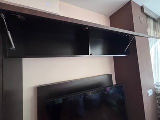 Mueble TV, mesa centro y sofá