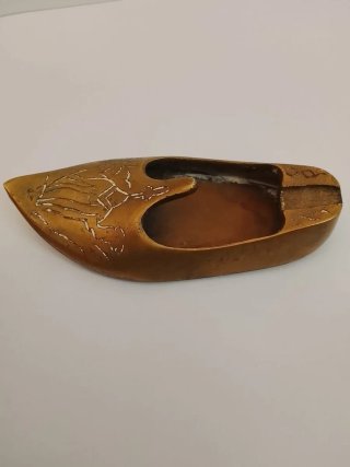 Cenicero Bronce Barco Vintage