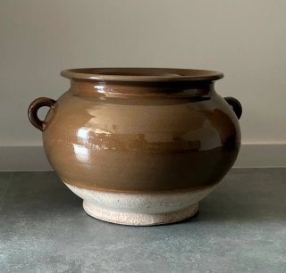Jarrón Zara Home Cerámica Beige/Marrón