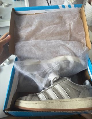 Adidas Campus Gris y Blanco