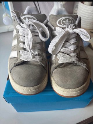 Adidas Campus Gris y Blanco