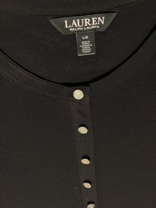Camiseta Lauren Ralph Lauren Talla L Negra