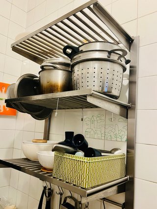 Estantería KUNGSFORS IKEA riel acero inoxidable