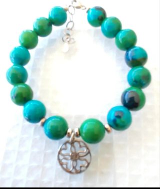 Pulsera Apatita y Plata 925