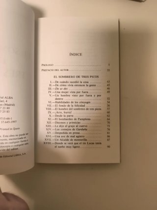 El sombrero de tres picos. Pedro Antonio de Alarcó