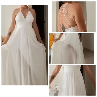Vestido blanco largo