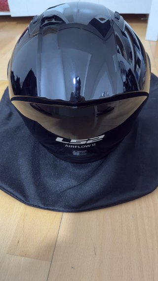 Casco LS2 Negro Brillante como nuevo talla M .