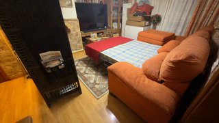 Sofá Cama Chaise Longue Naranja