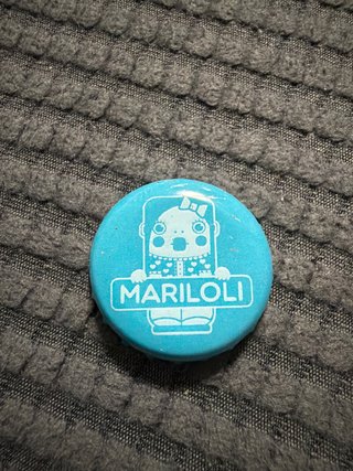 Chapa Mariloli azul Cerveza de Tierra de Frontera