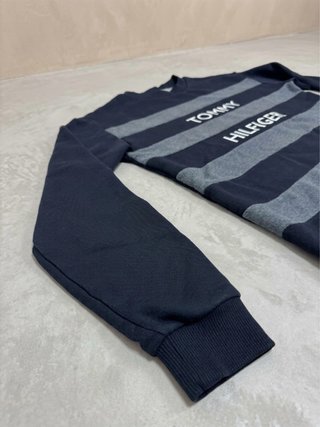 Sudadera Tommy Hilfiger Azul y Gris Talla L