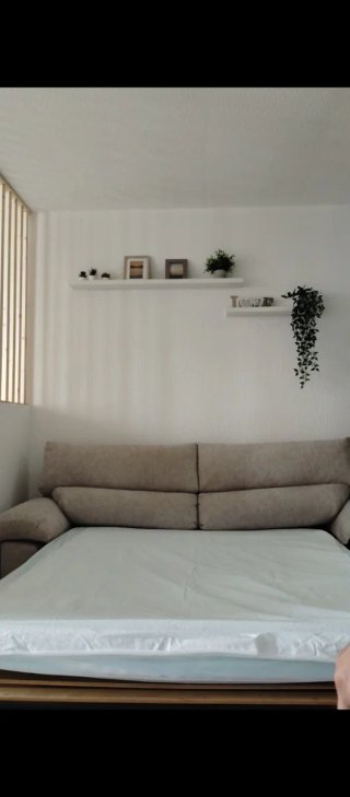 Sofá Cama Beige 2m Tela