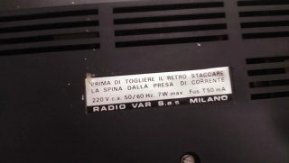 Radio Mivar vintage