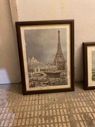 Cuadro París Marco Madera