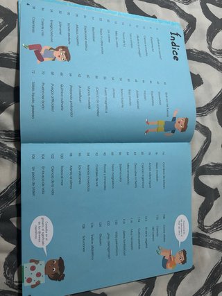 Libro infantil de ciencia con actividades