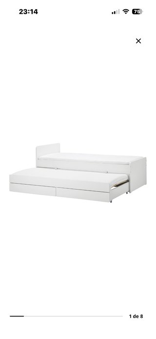 Cama nido IKEA individual con cajones