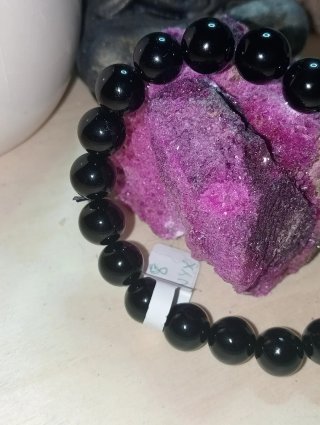 Pulsera elástica de Onyx Natural