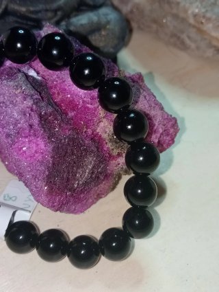 Pulsera elástica de Onyx Natural