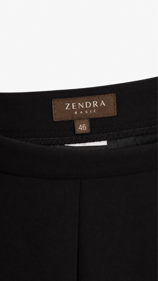 Falda midi elegante negra