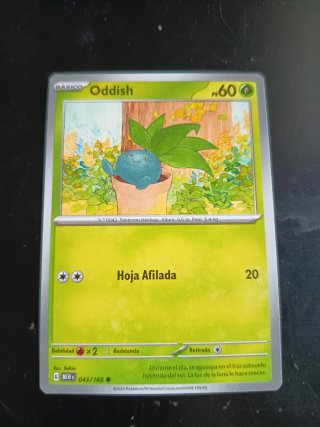 Oddish MEW ES 043/165 Escarlata y Púrpura 151