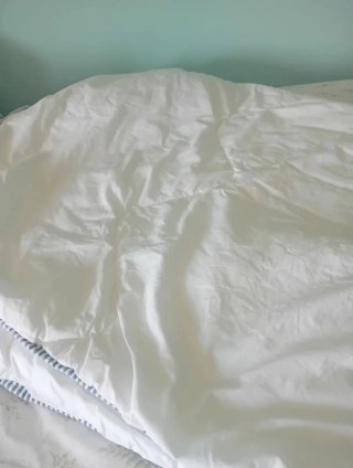 Funda Nórdica IKEA Blanca Rayas Azules