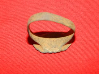 Anillo Ibero Romano de Bronce con X incusa.