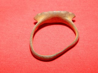 Anillo Ibero Romano de Bronce con X incusa.