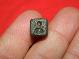 Magnifico Sello Bizantino de bronce con figura rep