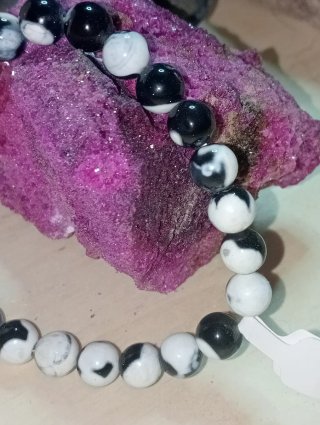 Pulsera Ágata Orca Natural Elástica
