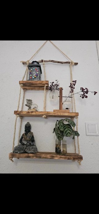 Estantería Colgante Rústica