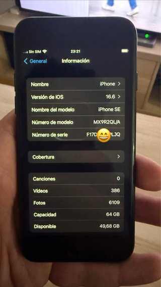 iPhone SE (2da Gen) Negro