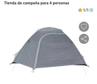 2 Tiendas de campaña para 4 personas crivit