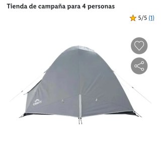 2 Tiendas de campaña para 4 personas crivit