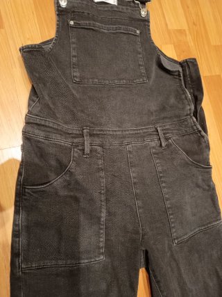 Peto vaquero negro Mango Talla M