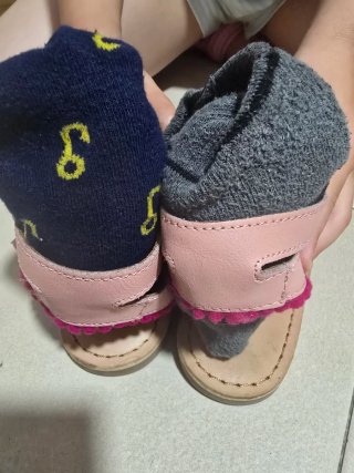Sandalias Niña Beige y rosa