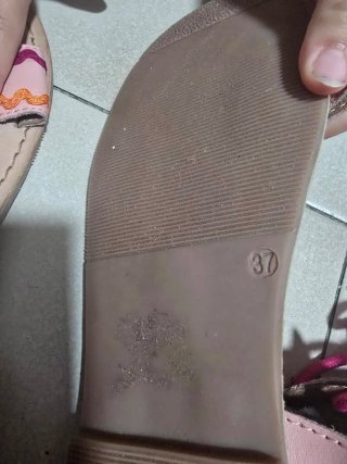 Sandalias Niña Beige y rosa