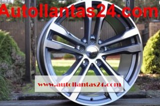 Kit 4 llantas para bmw x6 x5 burkina gris r500680