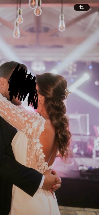 Vestido Novia Blanco Adornos Mangas