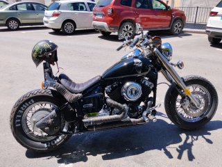 Yamaha Drag Star Bobber Negra