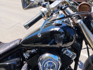 Yamaha Drag Star Bobber Negra