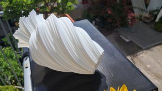 Vaso bianco stampa 3D