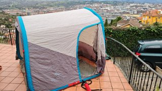 Avance de tienda de campaña Quechua
