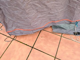 Avance de tienda de campaña Quechua