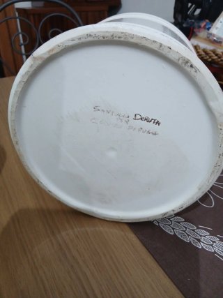 Biscottiera in ceramica decorata deruta per coluss