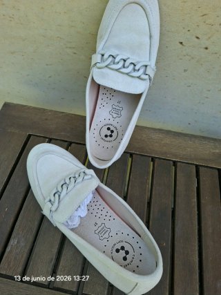 Mocasines Comfeet Beige Talla 37
