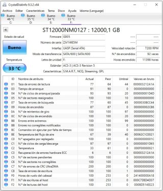 Disco Duro Seagate 12TB Enterprise HDD v7 SED de Segunda mano por
