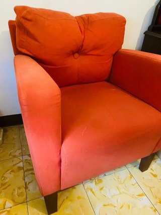 Butaca diseño roja/anaranjada
