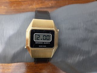 RELOJ SANDOZ LCD AÑOS 70
